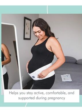 Motif Medical Pregnancy Back Brace Adjustable Pregnancy Belly Back Brace SMall